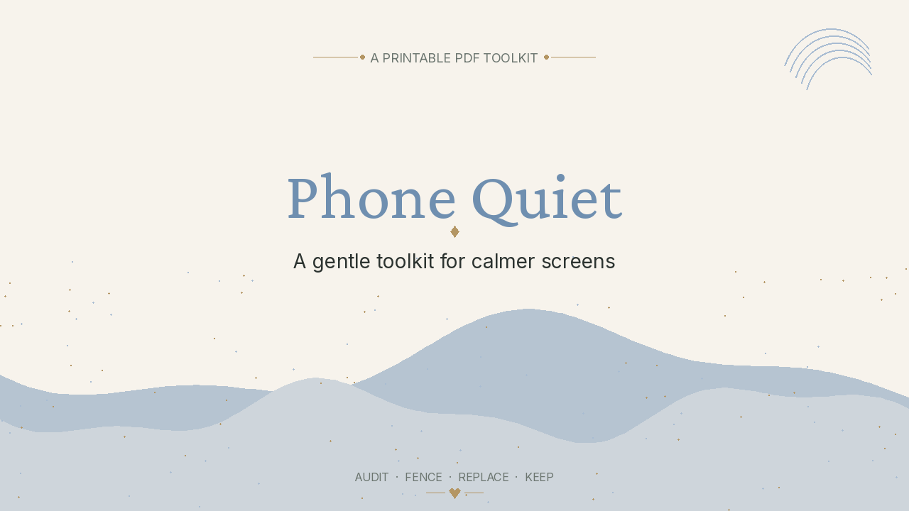 Phone Quiet PDF cover